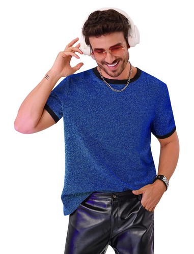 Mens sparkly rave shirt - mens,