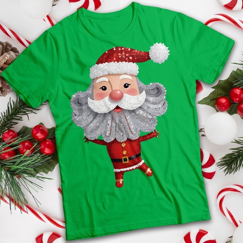 Mens and womens sparkly - mens, santa