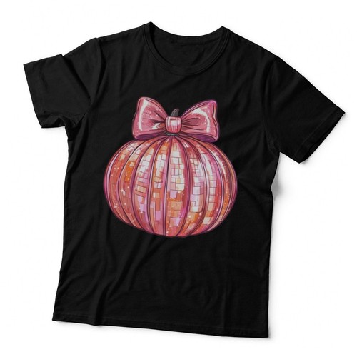 Sparkly pumpkin with bow - sparkly,