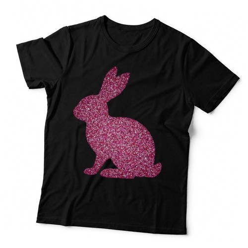 Pink glitter rabbit - glitter,