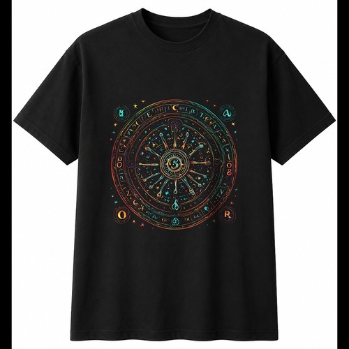 Colourful ouija board with - colourful,