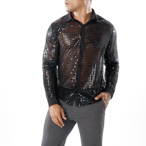Fashionable men sequin dance - men's,