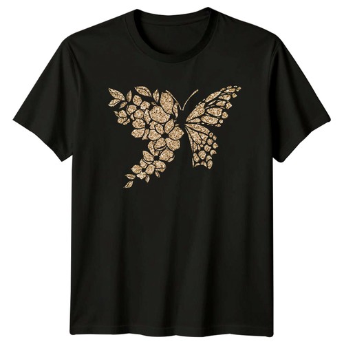 Sparkly glitter floral - sparkly,