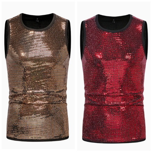 Mens sparkly tank tops - sparkly,