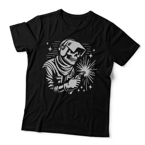 Skeleton welding with sparks - welding,