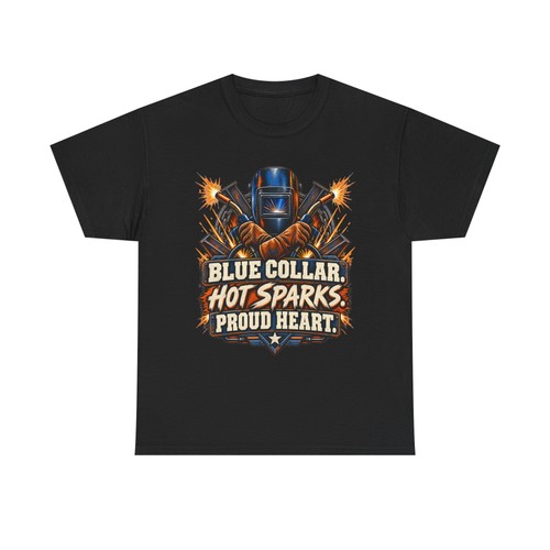 Blue collar welder - collar, hot