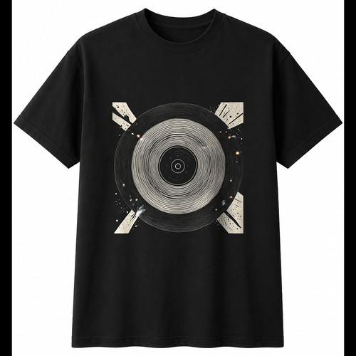 Charcoal vinyl record with - record,