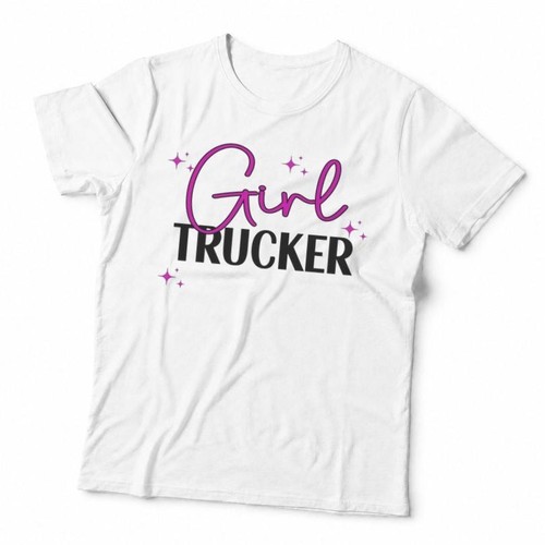 Girl trucker shirt sparkly - girl, t-shirt,