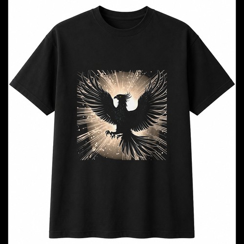 Greyscale phoenix with sparks - phoenix,