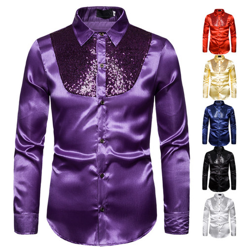 Mens sequin shirt - shirt, party
