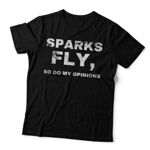 Funny welder sparks fly - funny,