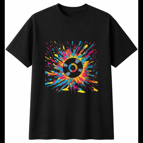 Psychedelic vinyl record - psychedelic, with