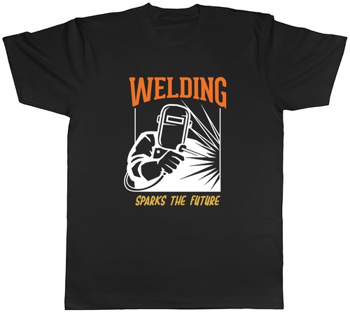 Welding mens shirt sparks - welding, t-shirt