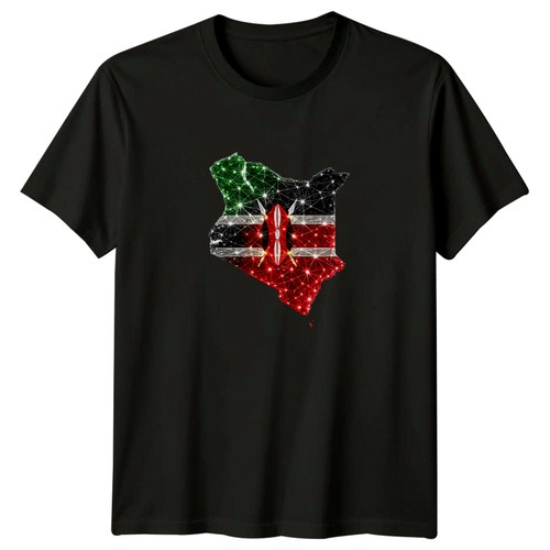 Kenya map shirt - map, flag
