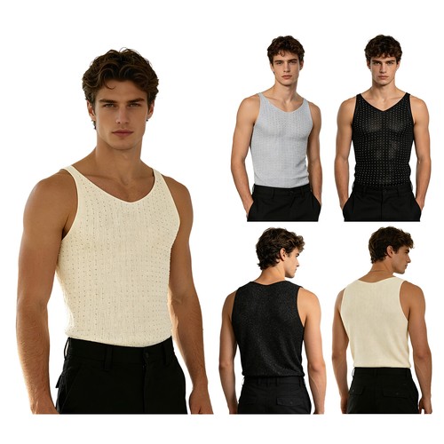 Men tops outdoor vest - tops, clubwear