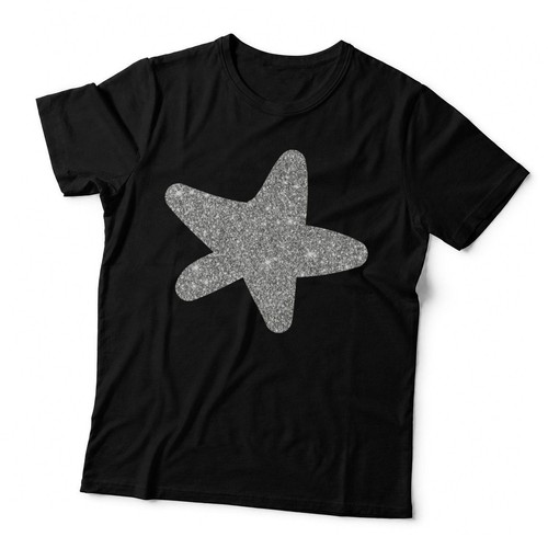 Sparkly silver starfish - sparkly,