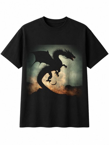 Double exposure wyvern with - exposure,