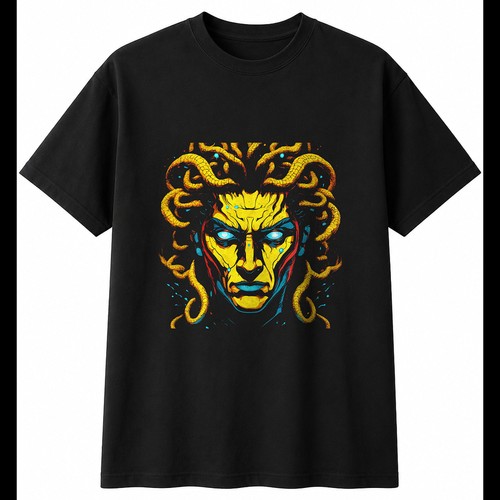 Fantasy art medusa head - art,