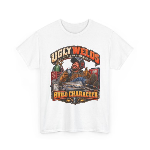 Ugly welds build character tee - welds,