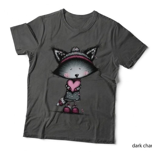 Goth cat black head - black, sparkly