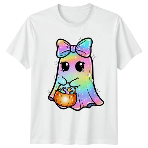 Sparkly rainbow ghost - ghost, trick