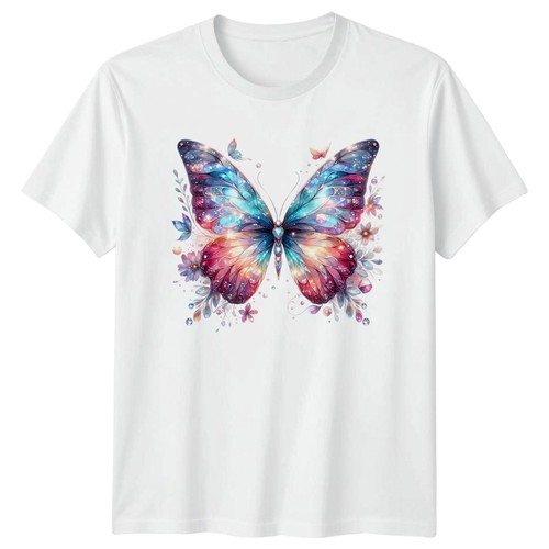 Butterfly shirt sparkly - butterfly, t-shirt