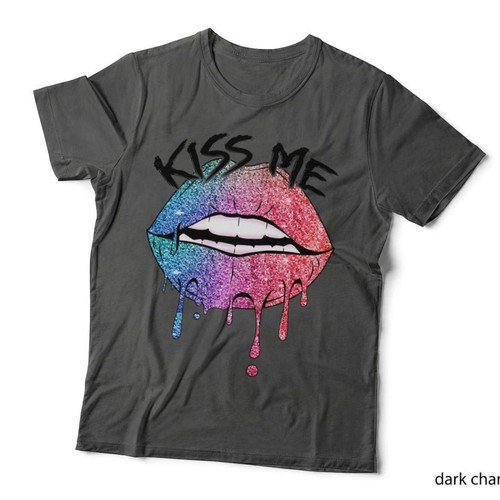 Glitter lips kiss dripping - lips,