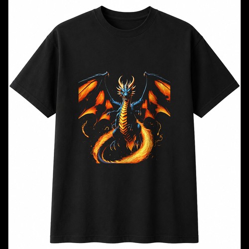Detailed ember dragon - detailed, with