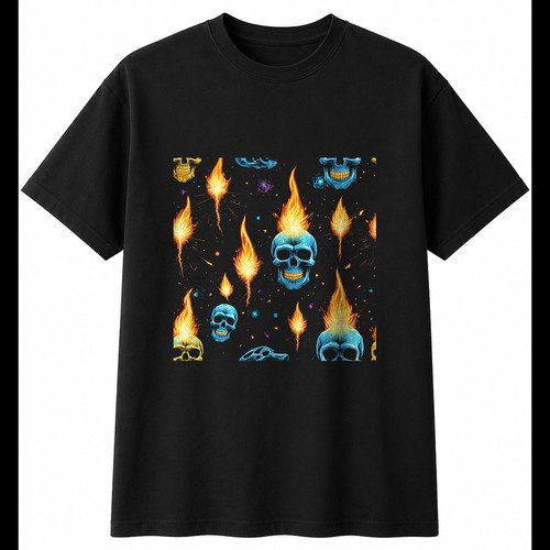 Skull with sparks gothic - sparks, mens
