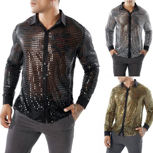 Fashionable men sequin dance - sequin,