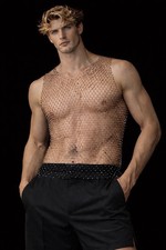 Mesh Sparkly Tank Top One Size