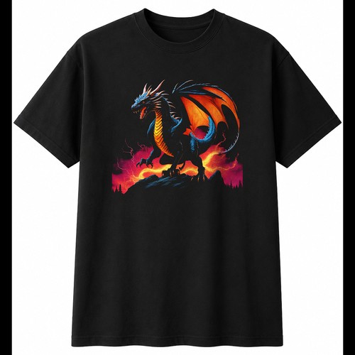 Double exposure wyvern with - double,