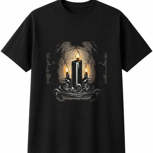 Tattoo black candle with - tattoo,