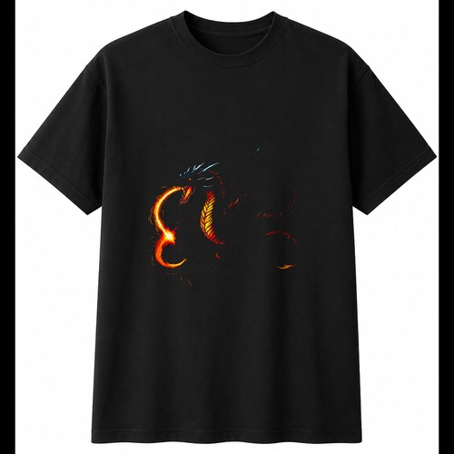 Detailed wyvern with sparks - wyvern,
