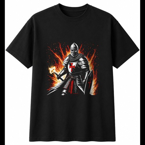 Greyscale knight templar - templar, with