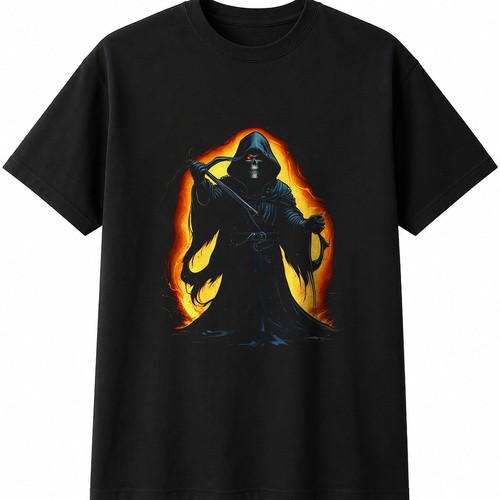 Airbrush grim reaper with - grim,