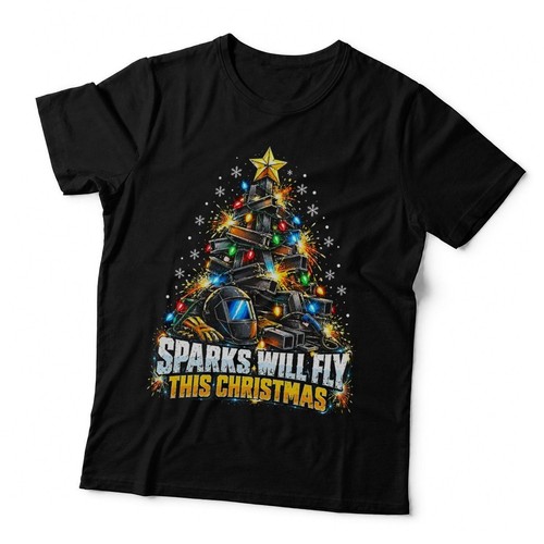 Welder christmas tree sparks - tree,