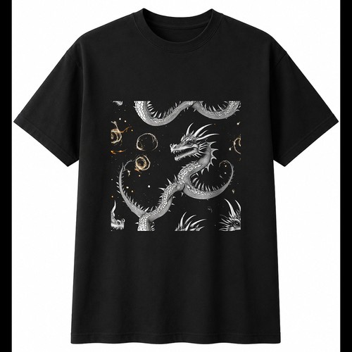Double exposure baby dragon - double,