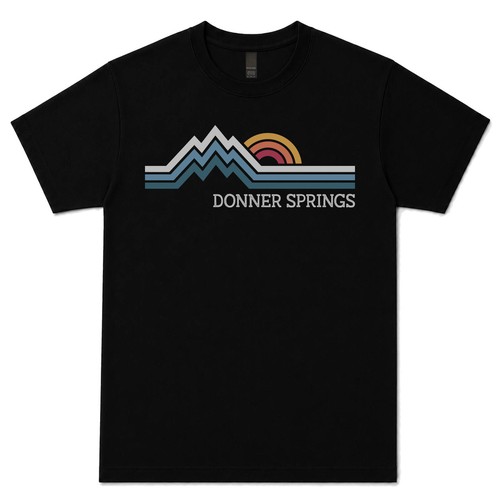 Donner springs retro logo - donner,