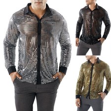 Stylish Men's Nightclub Shirts